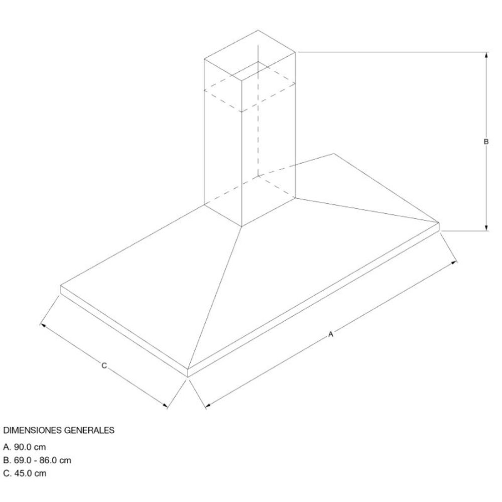 Combo Whirlpool Campana pared 90 cm y Cubierta gas 5 quemadores